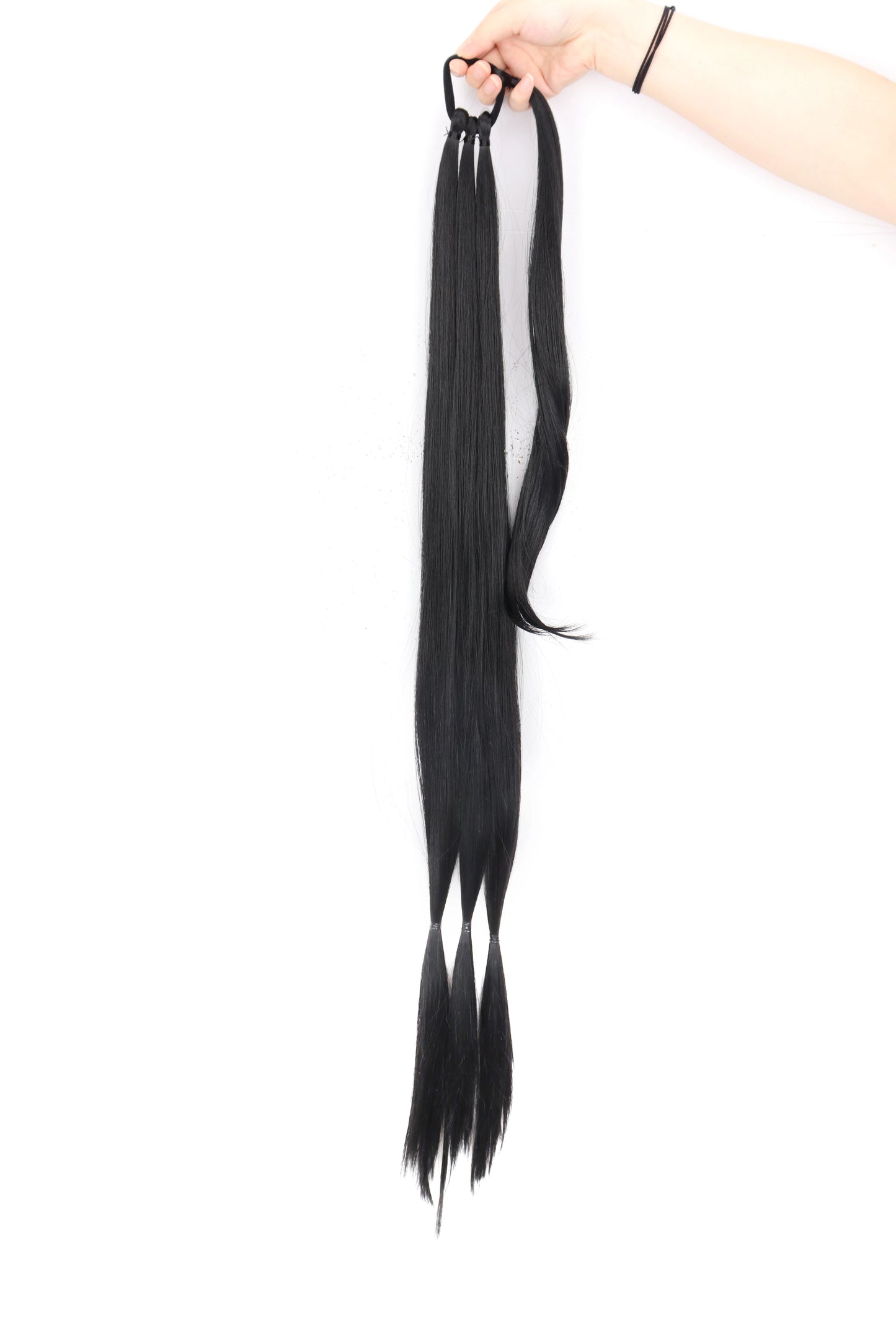 AZQUEEN synthetic Braided ponytail Hairpieces with elastic rubber band Heat-resistant high temperature fiber suitable for women