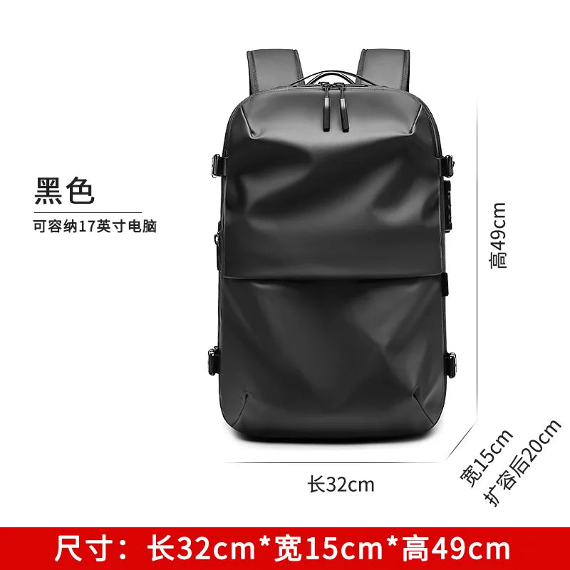 60L Travel Backpacks Expandable Airback Vacuum Storage Man Women Waterproof Business Oxford Backpack Outdoor College Laptop Bag