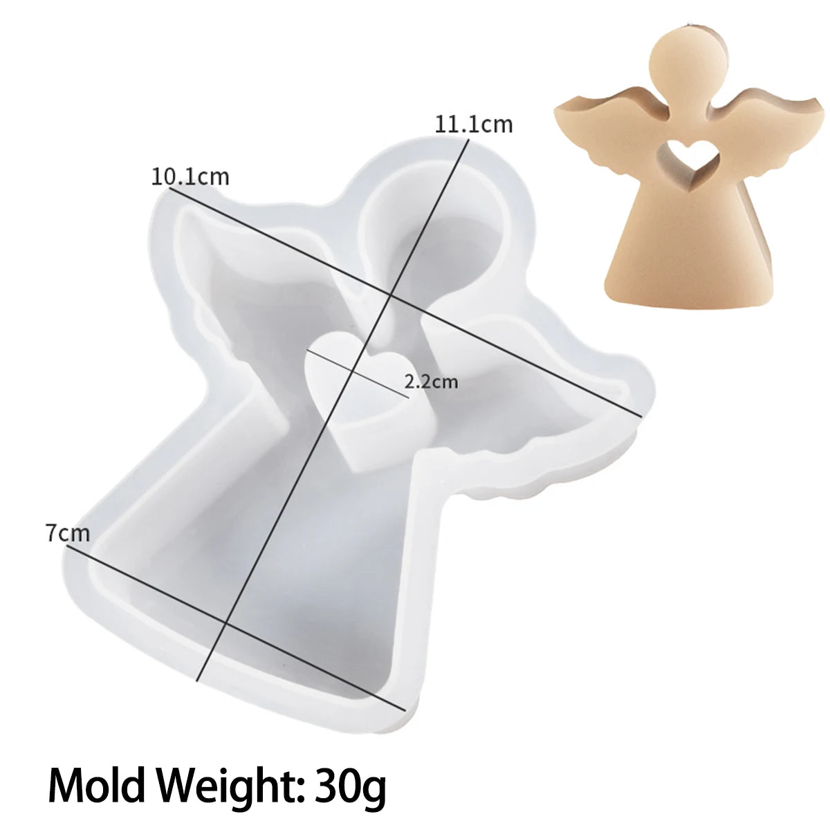 Simplicity Angel House Silicone Mold Chocolate Lollipop Cake Decor Mould Easter Rabbit Candle Resin Concrete Molds Home Decor
