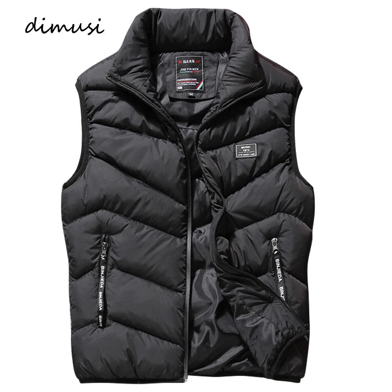 Winter Men's Padded Vest Coats Casual Outdoor Mountain Ski Warm Windbreaker Sleevless Jacket Men Climing Hunting Vests Clothing