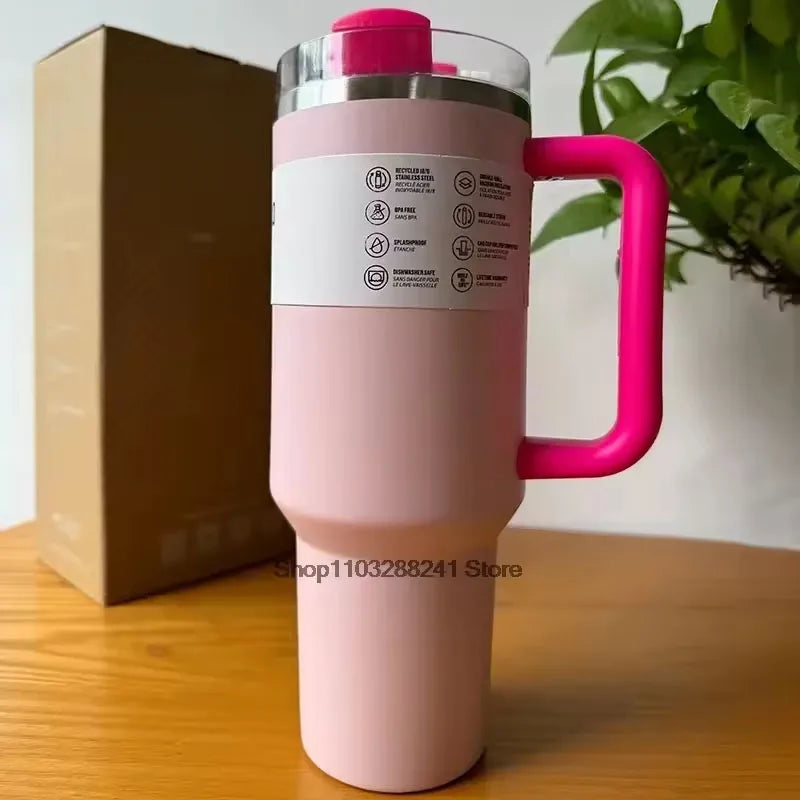 40Oz Stainless Steel Water Bottle with Handle Ideal for Travel Sports