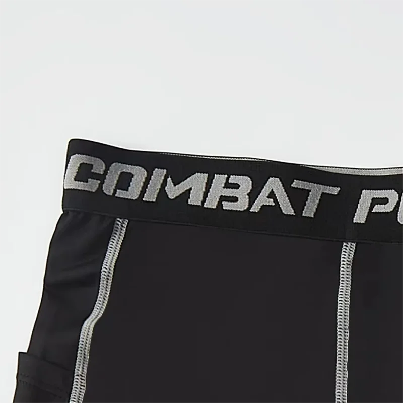 Men Sports Training Tight Shorts Five Trousers Camouflage Printed Trousers Fitness Basketball Running Cycling Bottoming Elastic