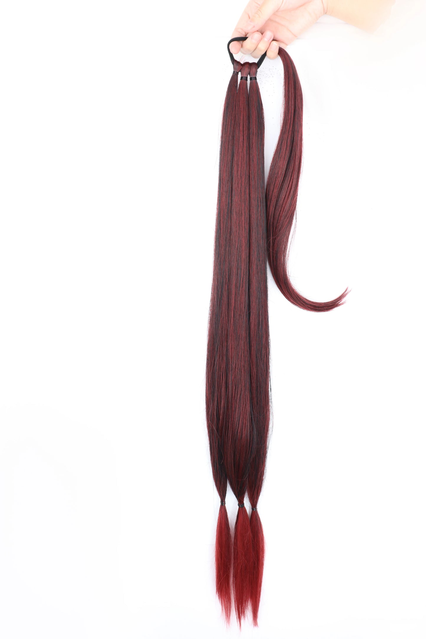 AZQUEEN synthetic Braided ponytail Hairpieces with elastic rubber band Heat-resistant high temperature fiber suitable for women