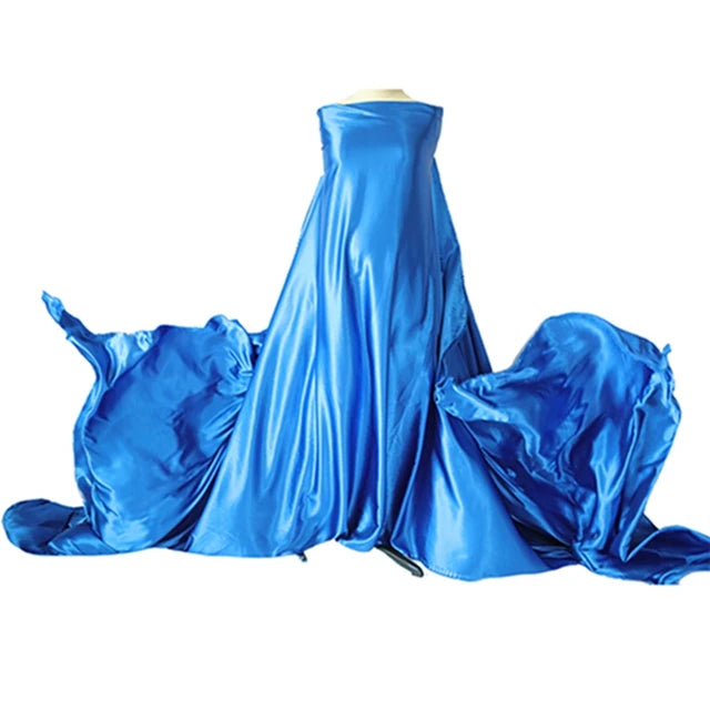 Maternity Silk Fabric Gown Pregnant Woman Photography Props Dress Satin Tossing Flowing Cloth Pregnancy Photo Shoot Accessories
