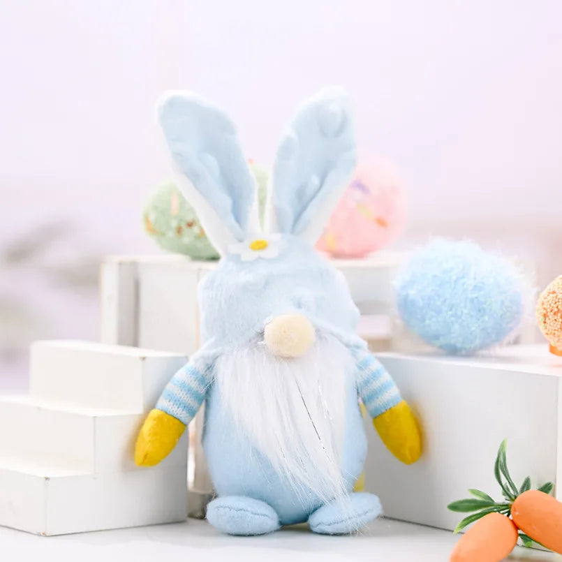 Easter Faceless Gnome Rabbit Doll Handmade Reusable Home Decoration Spring Hanging Bunny Ornaments Kids Gifts
