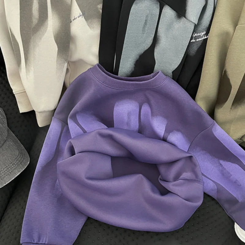 Kids Sweatshirt Boy Warm Hoodless Hoodies Letter Printed Fashion Autumn Children's Clothing Teenagers Casual Spring Tops
