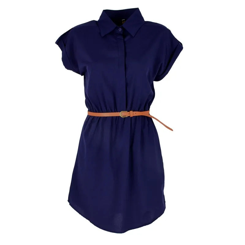 Maternity Clothings Women Ladies Dresses A Line Chiffon Casual OL Dress With Belt Women's Clothing