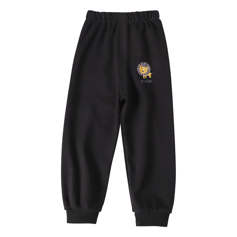 Baby Kids Bottoms Unisex Casual Long Pants for Boys and Girls Spring Autumn Elastic Waist Cartoon Animal Capris Children Clothes