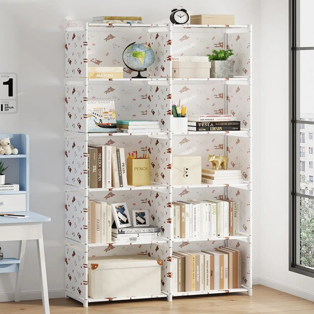 Simple Bookshelf Multi-layer Easy Assembly Bookcase Book Display Rack Easy Assembly Book Holder Book Organizer Debris Rack Shelf