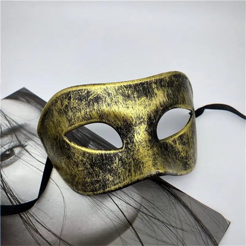 Woman Men Masquerade Mask Prom Retro Pattern Solid Color Masks Mardi Gras Costume Party Easter Wedding Birthday Halloween