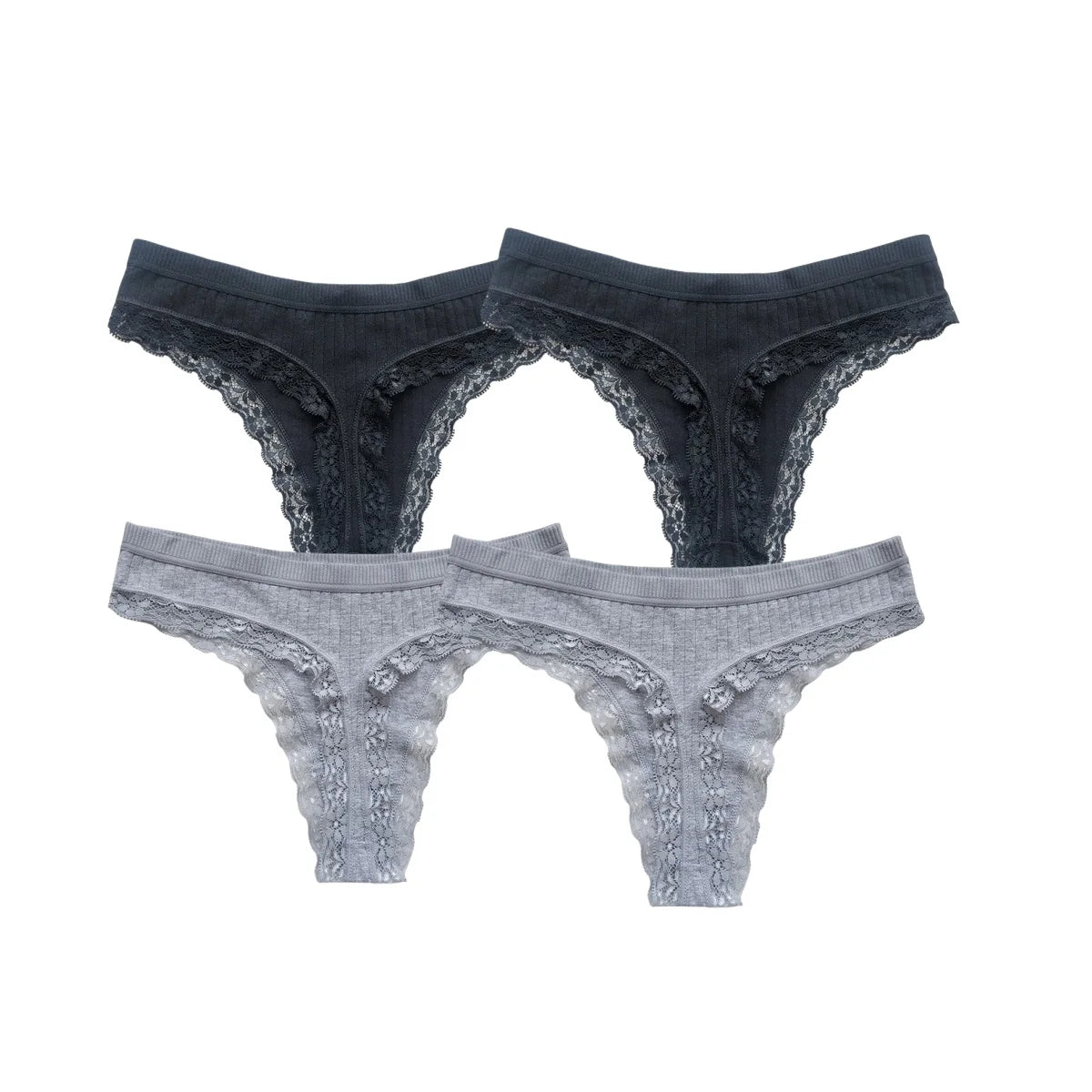 4Pcs/Set Cotton Panties Women G-string Female Underpants Sexy Lingerie M-XL Soft Seamless Underwear Low Waist Panties Intimates
