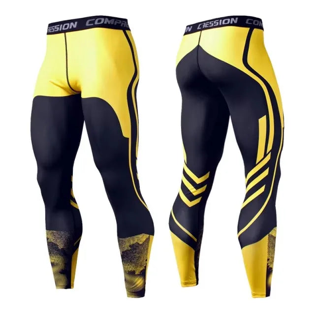 Men's Compression Pants Men Sportswear Training Legging Gym Skinny Trousers Tights Bottoms Jogging Sweatpants Running Pants Men