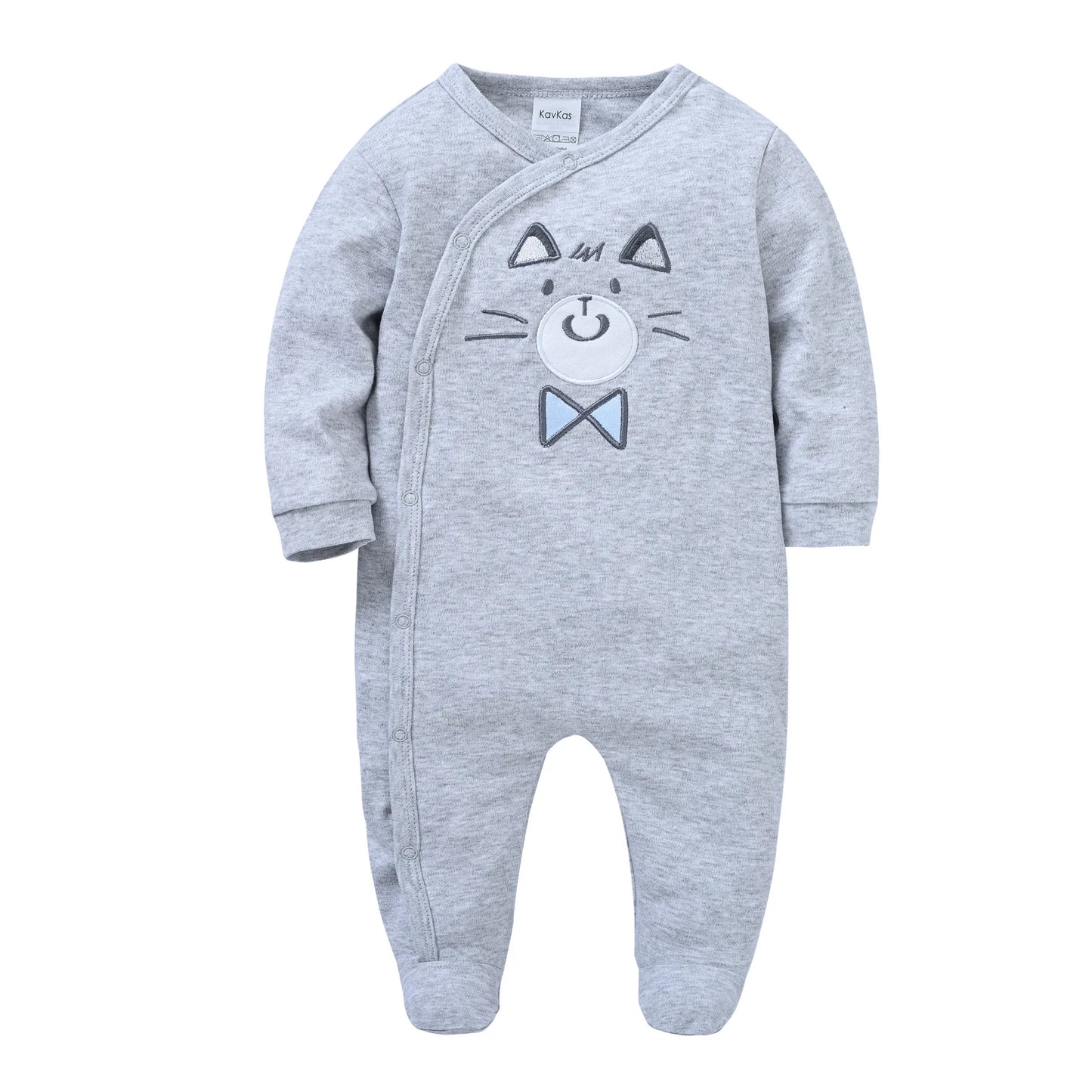 KAVKAS 1/3 Pcs Baby Boys Rompers Cartoon Print Overalls Cotton Infant Clothing Kids Jumpsuit Newborn Pajimas 0-3 Months