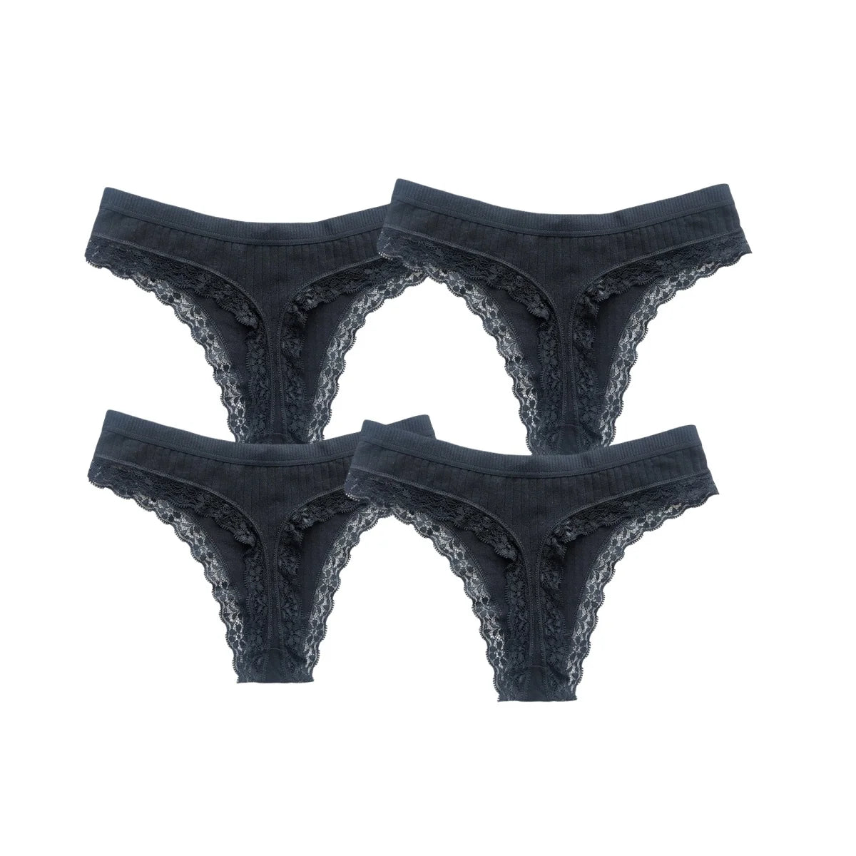4Pcs/Set Cotton Panties Women G-string Female Underpants Sexy Lingerie M-XL Soft Seamless Underwear Low Waist Panties Intimates