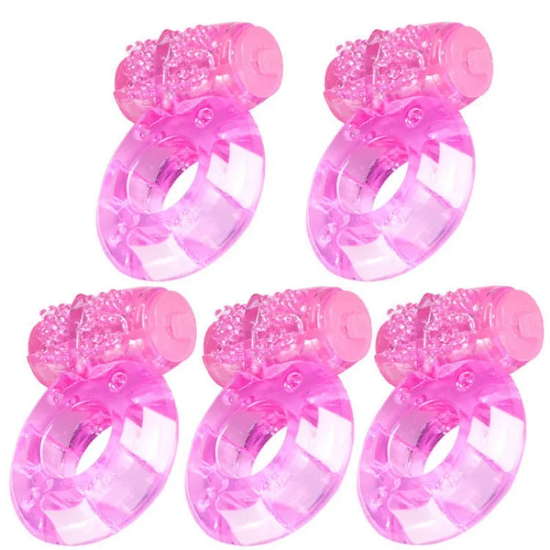 Butterfly Vibrating Cock Rings Silicone Penis Ring Vibrator Male Penis Extender Clitoral Stimulate Adults Sex Toys for Men