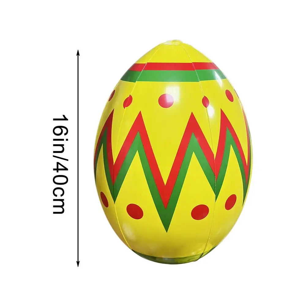 Easter Egg Blow Up For Outside 16Inch Giant Easter Egg Inflatable Outdoor Cute Eggs And Happy Easter Blowups For Holiday Party