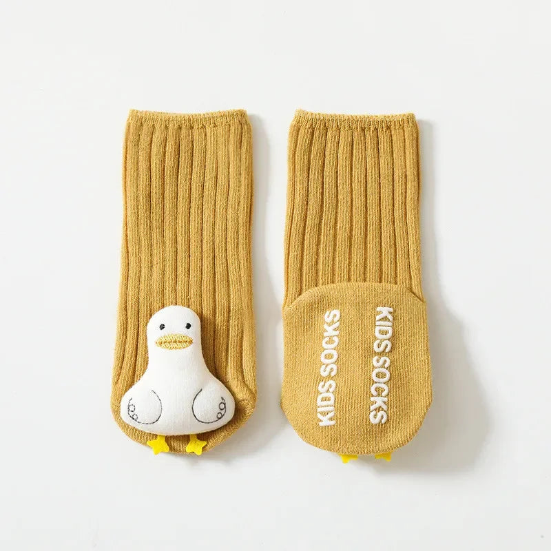 Baby Socks Lovely Doll Cartoon Kids Sock Anti-slip Girl Boy Toddler Floor Socks Spring Autumn Cute Newborn Socken Accessories
