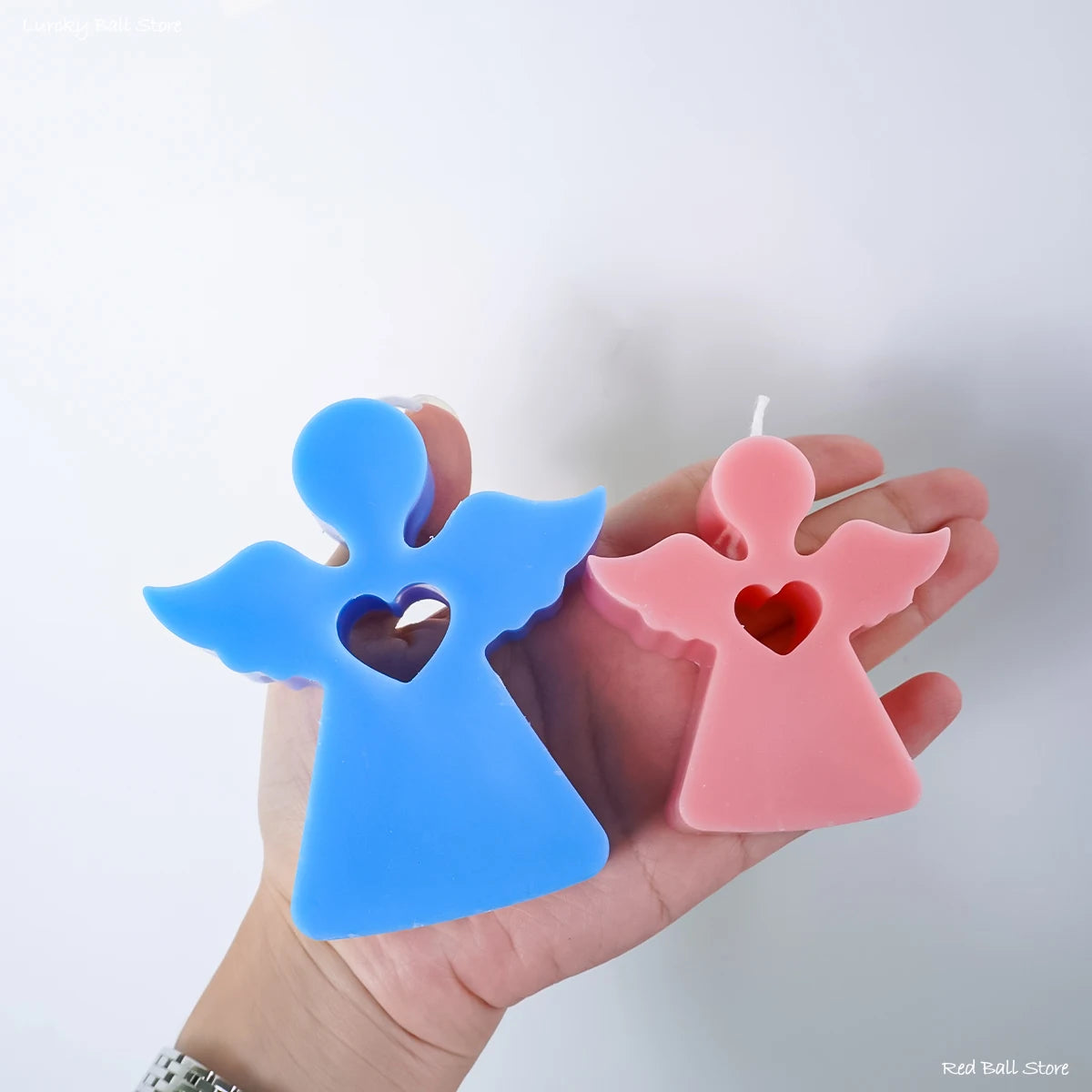 Simplicity Angel House Silicone Mold Chocolate Lollipop Cake Decor Mould Easter Rabbit Candle Resin Concrete Molds Home Decor