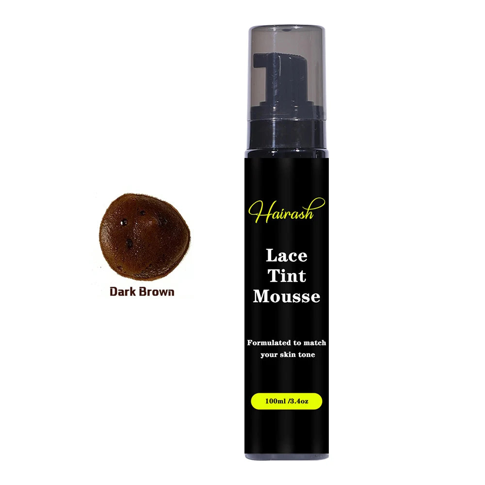 100ml Lace Tint Spray Wig Knots Healer Quick Dry Wig Grids Concealer Lace Tint Mousse For Lace Front Closures