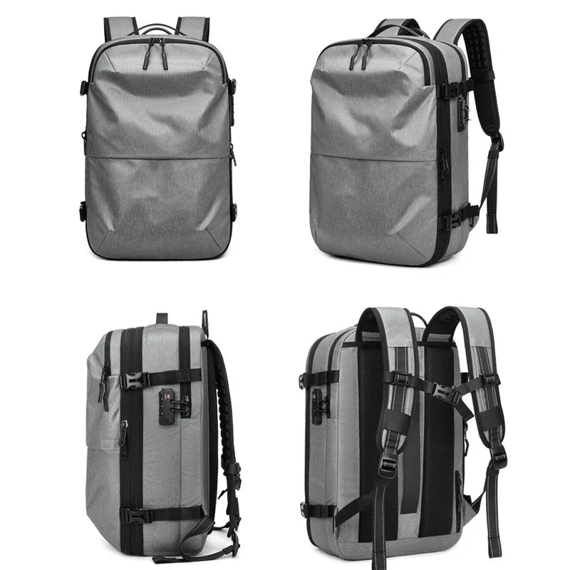 60L Travel Backpacks Expandable Airback Vacuum Storage Man Women Waterproof Business Oxford Backpack Outdoor College Laptop Bag