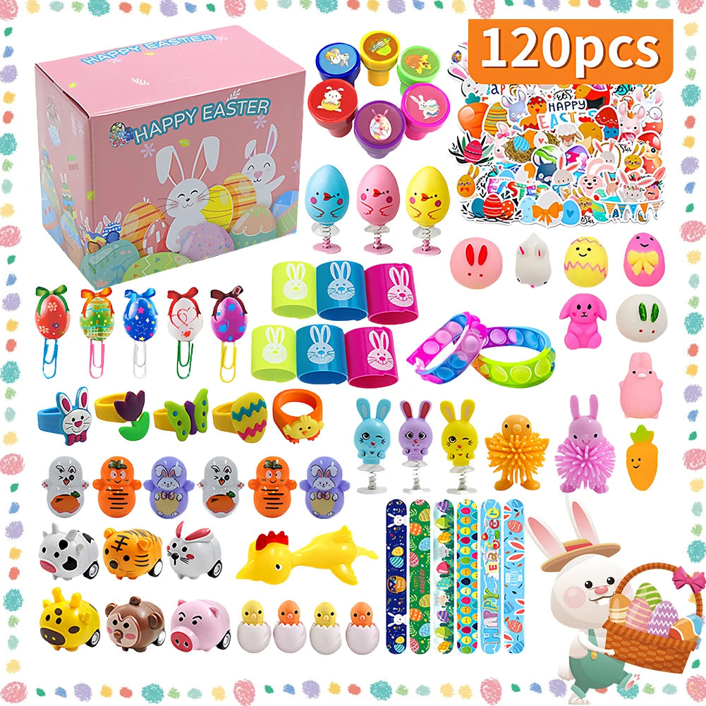 Prefilled Easter Eggs with Stress Relief Toys Easter Basket Stuffers Surprise Easter Eggs for Kids Easter Egg Hunt Game and Part