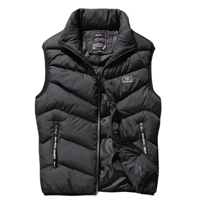 Winter Men's Padded Vest Coats Casual Outdoor Mountain Ski Warm Windbreaker Sleevless Jacket Men Climing Hunting Vests Clothing