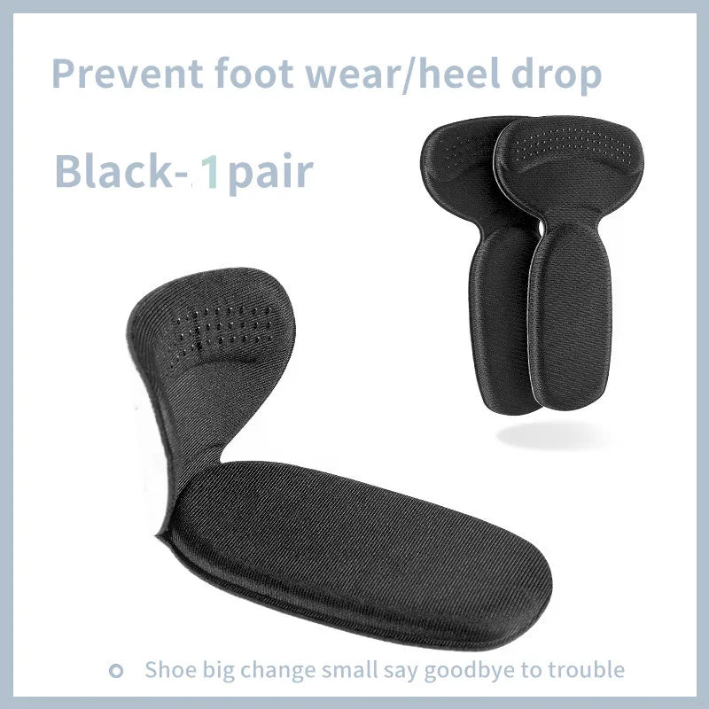 1 Pair T-Shape Anti-wear Pads for Women Foot Heel Pad Sports Shoe High Heels Back Sticker Pain Relief Protector Cushion Insoles