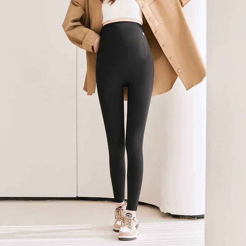 Maternity Wear New Belly Support Pants Maternity Pants Leggings Maternity Leggings Women Slim Pu Pu Clothing Factory