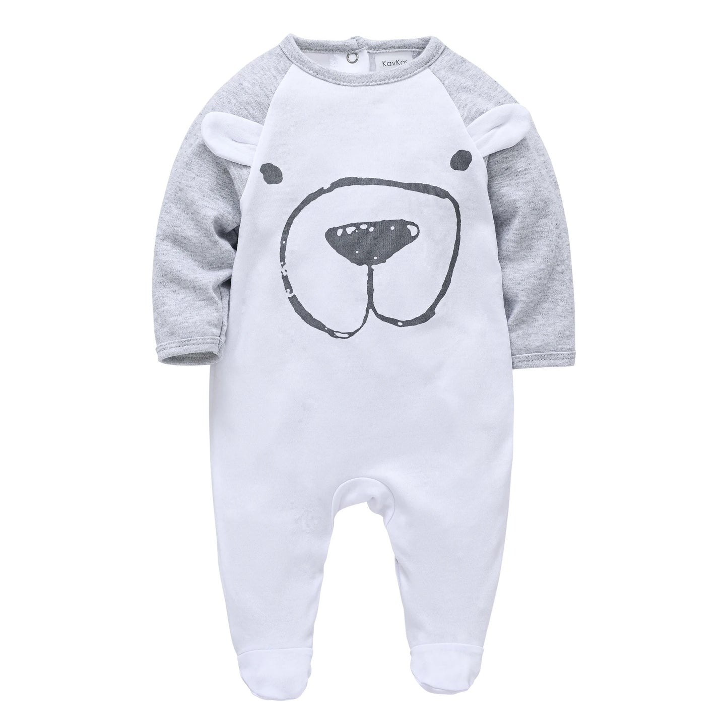 KAVKAS 1/3 Pcs Baby Boys Rompers Cartoon Print Overalls Cotton Infant Clothing Kids Jumpsuit Newborn Pajimas 0-3 Months