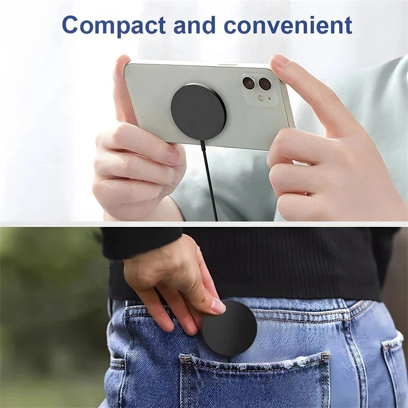 VIKEFON Magnetic Wireless Charger Fast Wireless Charging Pad Stand for iPhone 15 14 13 12 Pro Max Mini Type C Phone Charger