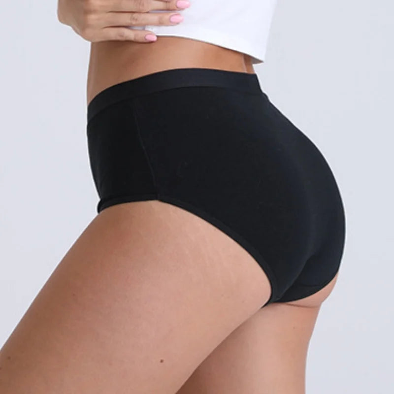 2Pcs/Set Cotton Panties Women Seamless Underwear High Rise Panties Solid Color Female Underpants Sexy Lingerie M-XXXL Comfort