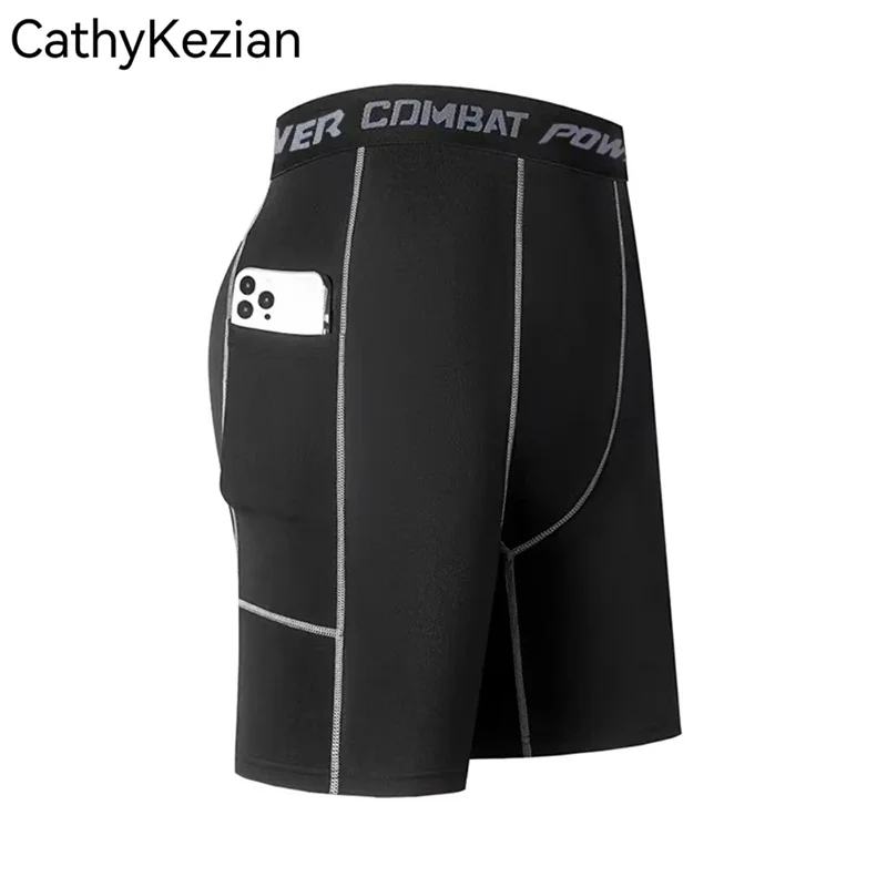 Men Sports Training Tight Shorts Five Trousers Camouflage Printed Trousers Fitness Basketball Running Cycling Bottoming Elastic