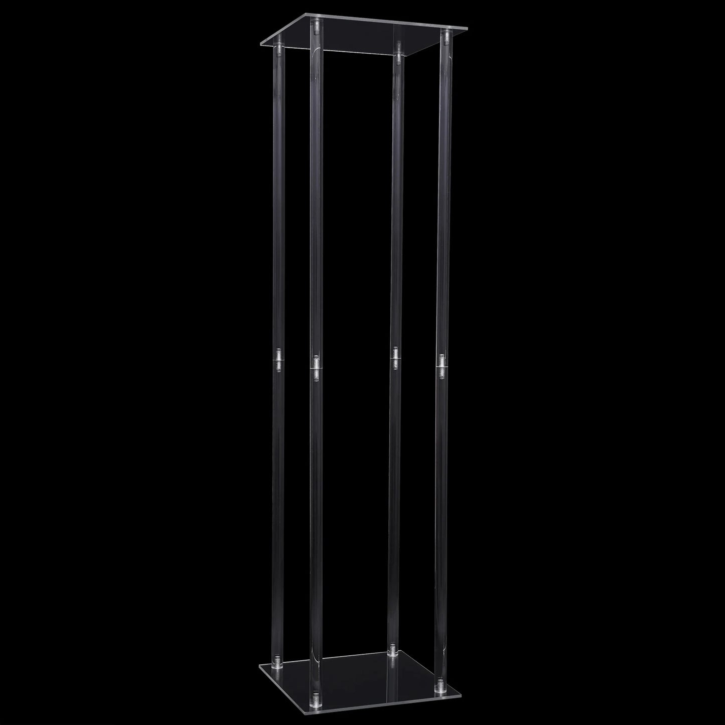 100cm Acrylic Wedding Geometric Flower Vase Wedding Column Stand Floral Display Rack for Home Birthday Party Decoration