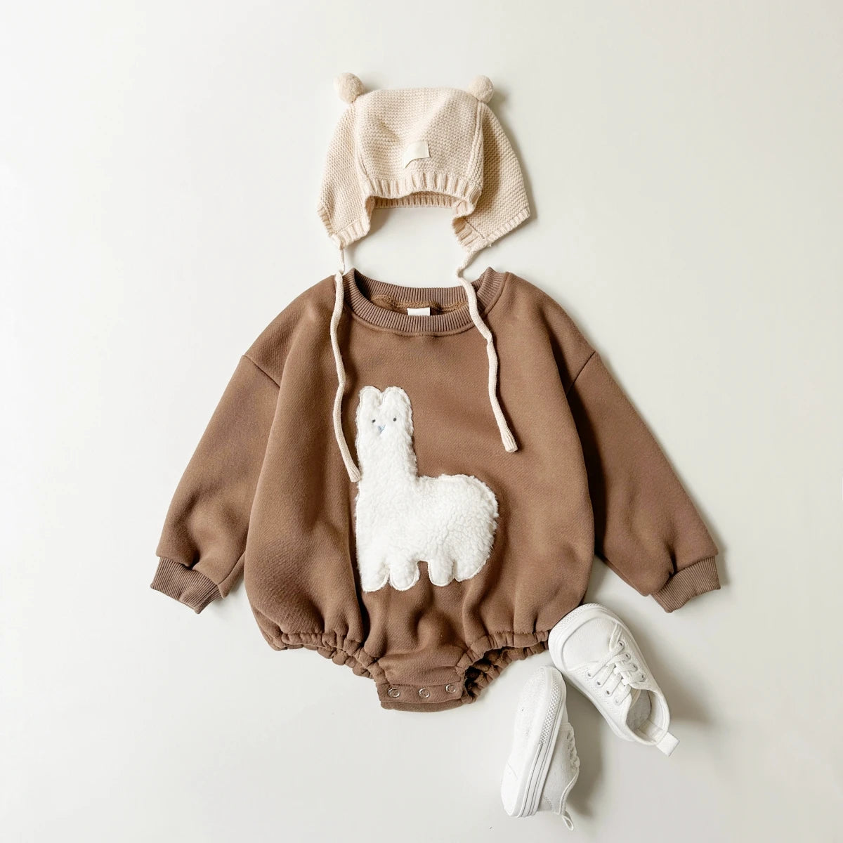 2024 Ins Baby Girls Clothes Fleece Animal Hooded Rompers Baby Boys Toddler Outfits Bodysuit Warm Baby Jumpsuit Autumn Winter