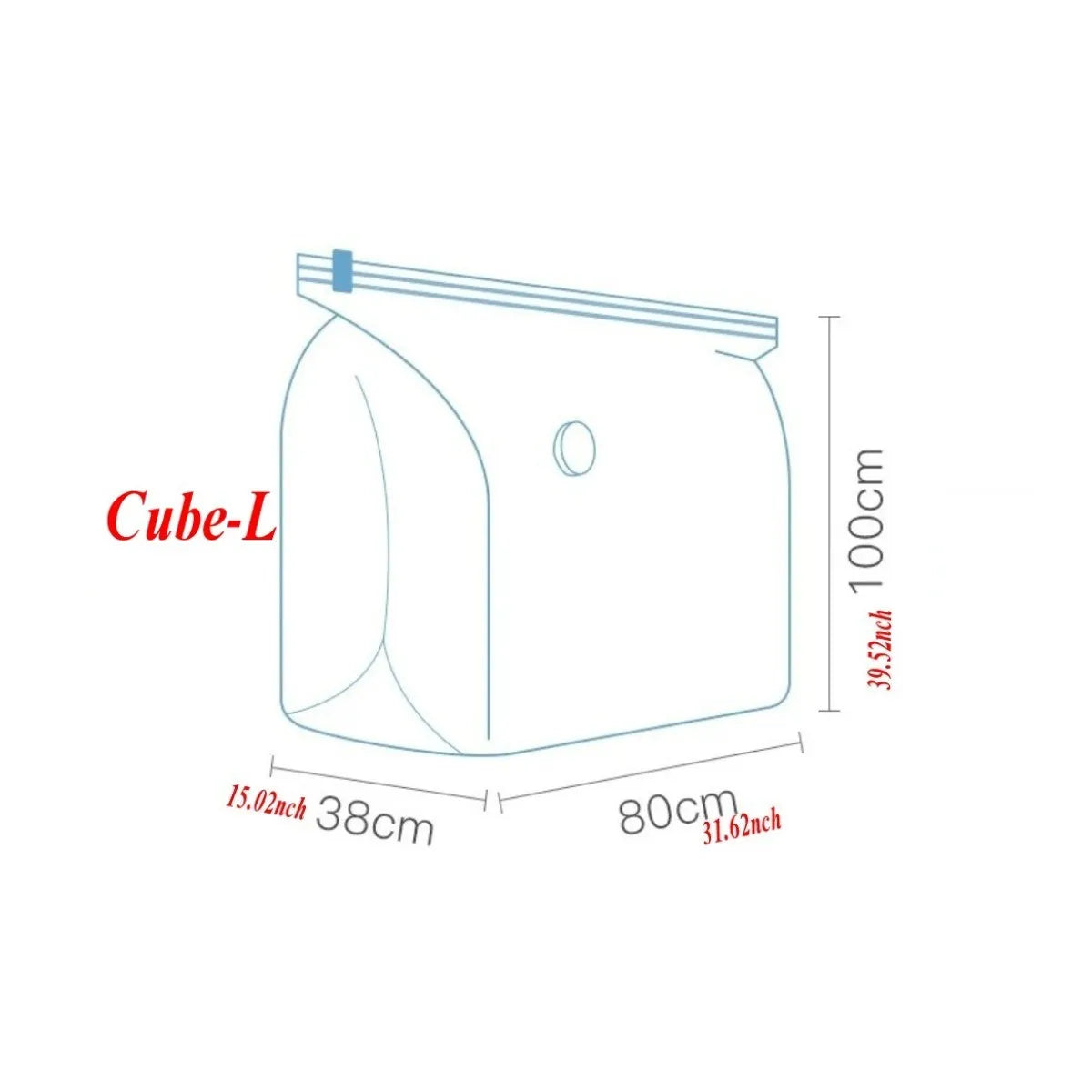 Cube Vacuum Storage Bags umbo Vacuum Seal Bags for Clothes, Bedding, Blanket, Comforter, Duvet, Pillow, Idea for Travel & Closet