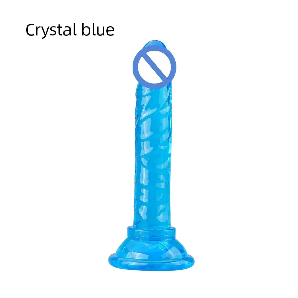 Realistic Mini Jelly Dildo Silicone Penis with Suction Cup G Spot Butt Plug Anal Toys Sex Toys for Women Female Masturbation