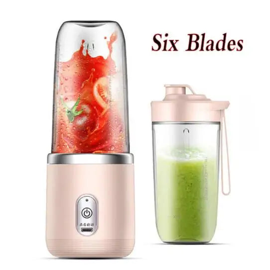 Portable Juicer Blender 400ml Electric Fruit Juicer USB Charging Lemon Orange Fruit Juicing Cup Smoothie Blender Machine