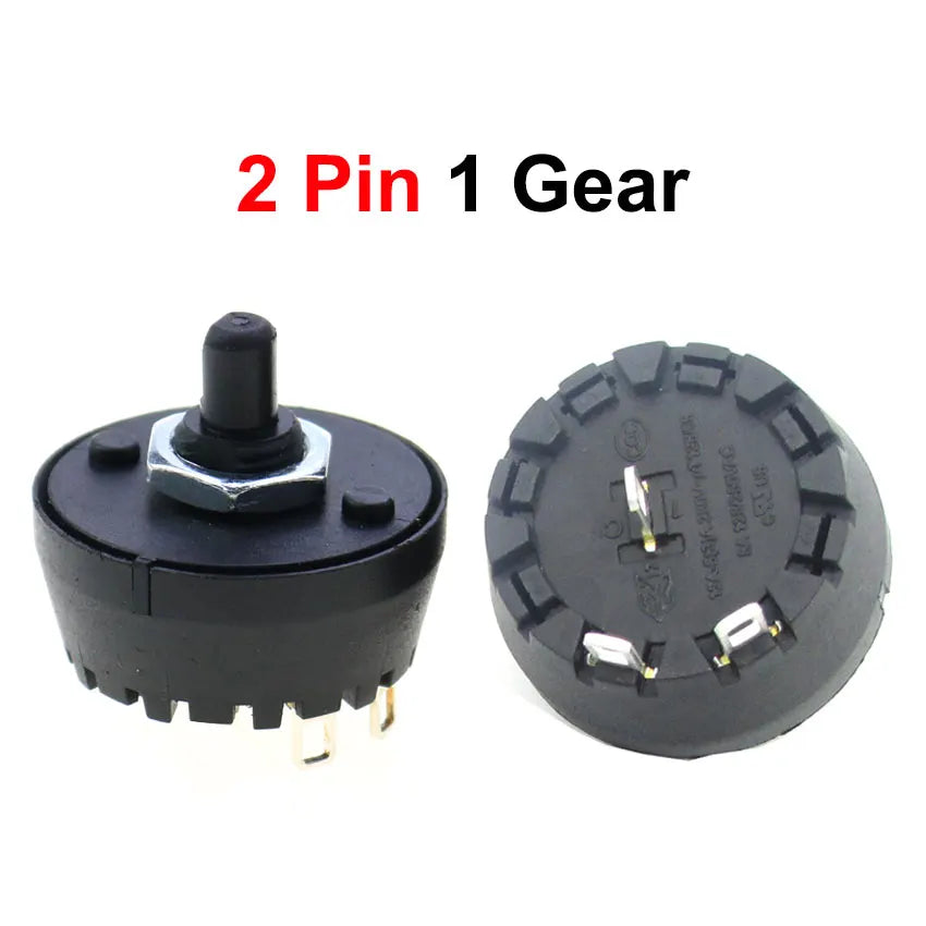 Cltgxdd 1PCS High Temperature Resistant Rotary Gear Switch 2 3 4 5 6 7 8 10 Pin Band Knob Switch Of Juicer Mixer