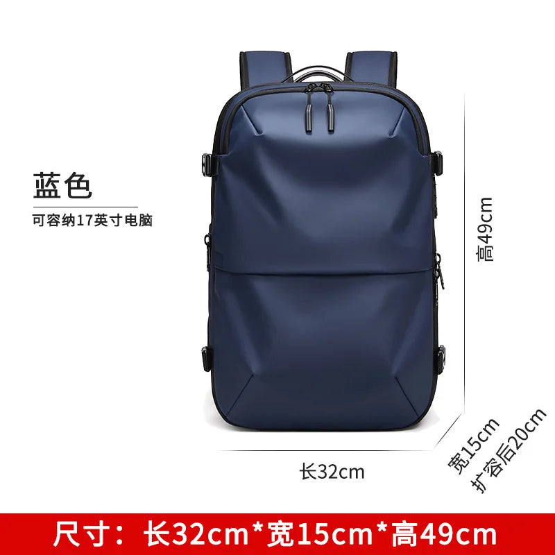 60L Travel Backpacks Expandable Airback Vacuum Storage Man Women Waterproof Business Oxford Backpack Outdoor College Laptop Bag