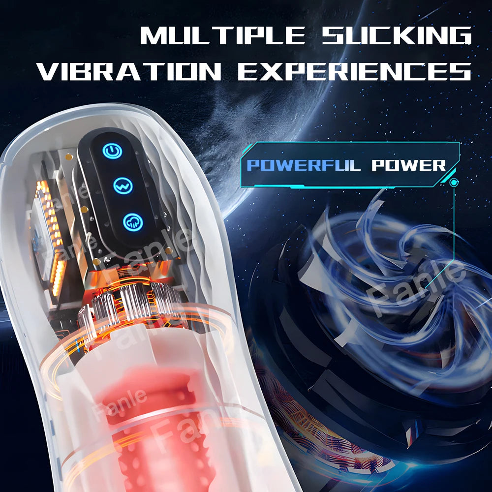 Sex Toy Automatic Sucking Male Masturbator Cup Vibration Blowjob Machine Heating Masturbation Adult for Men Masturbate Supplies