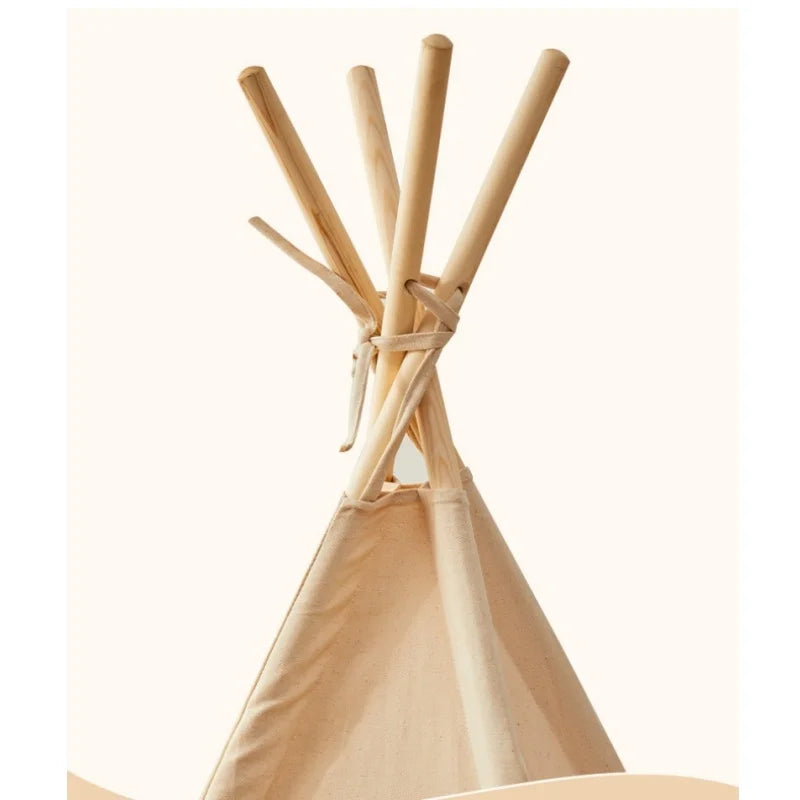 Portable Teepee Tent Large Play House for Children Tents Kids Canvas Indian Play Tent Wigwam Child Tipi Room Decoration
