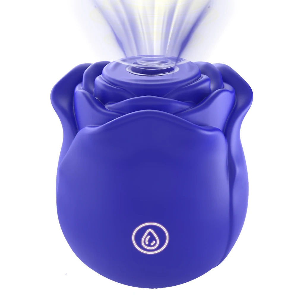 1PC Rose Flower 2 In 1 Vibrator Sucking Beating Nipple Clitoral Stimulator Powerful G-spot Vaginal Vibrator Sex Toys for Women