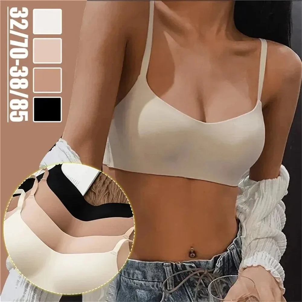 Seamless Tube Top Bras Women Underwear Small Chest Bras Women's Upper Support Bra Non-Wire Female Sexy Lingerie Solid Intimates
