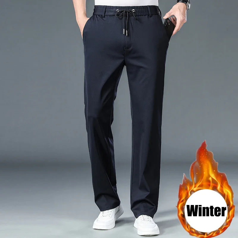 Winter 10XL Oversize Men's Formal Pants Trousers For Men Casual Dress Tailoring Clothes Social Suit Clothing Slacks Pants Mens