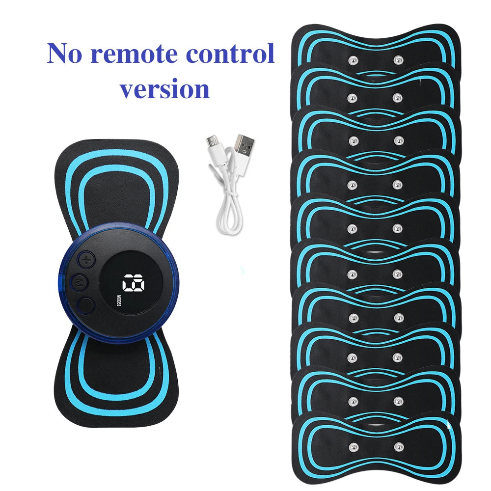Mini Portable EMS Neck Massager Electric Neck Stretcher For Cervical Muscle Pain Relief And Shoulder Relaxation Massage Patch