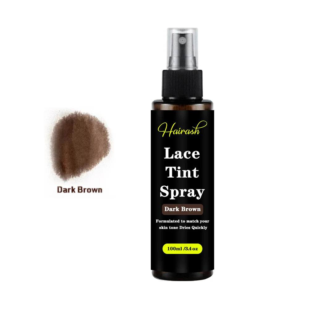 100ml Lace Tint Spray Wig Knots Healer Quick Dry Wig Grids Concealer Lace Tint Mousse For Lace Front Closures