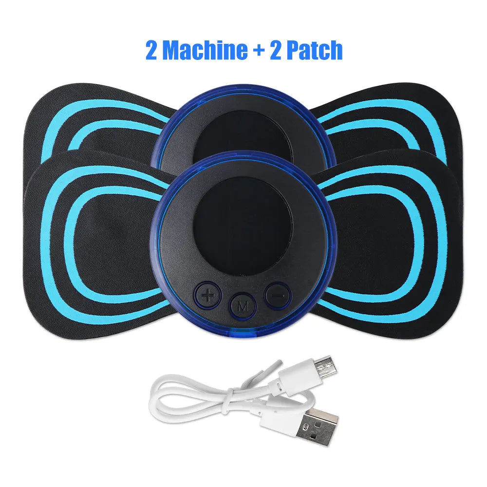 Mini Portable EMS Neck Massager Electric Neck Stretcher For Cervical Muscle Pain Relief And Shoulder Relaxation Massage Patch
