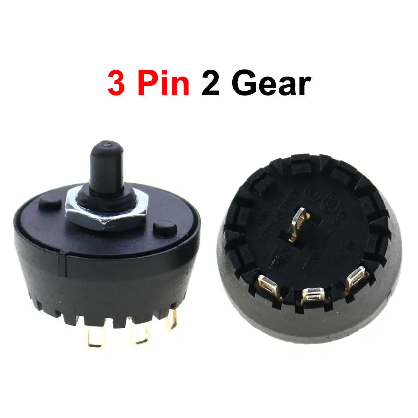 Cltgxdd 1PCS High Temperature Resistant Rotary Gear Switch 2 3 4 5 6 7 8 10 Pin Band Knob Switch Of Juicer Mixer