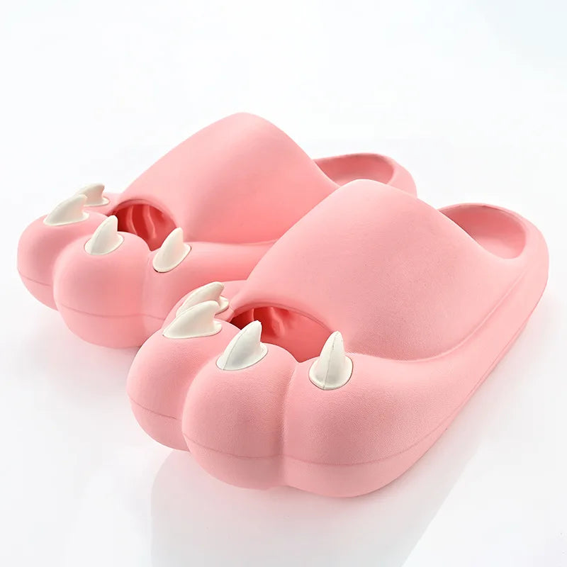 Cat Paw Claw Slippers Women Cloud Platform Funny Home Cartoon Cute Kawaii Summer Beach Soft Non Slip Flip Flops Men Ladies 2025