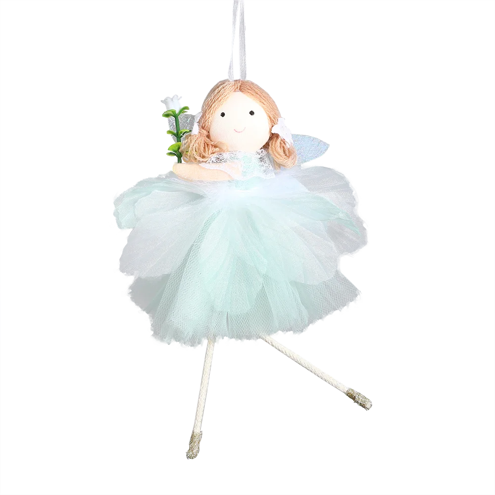 24cm Easter Flower Bunny Ornaments Pink Yellow Gauze Skirt Bunny Easter Party Decor Supplies Home Desktop Decorations Kids Gifts